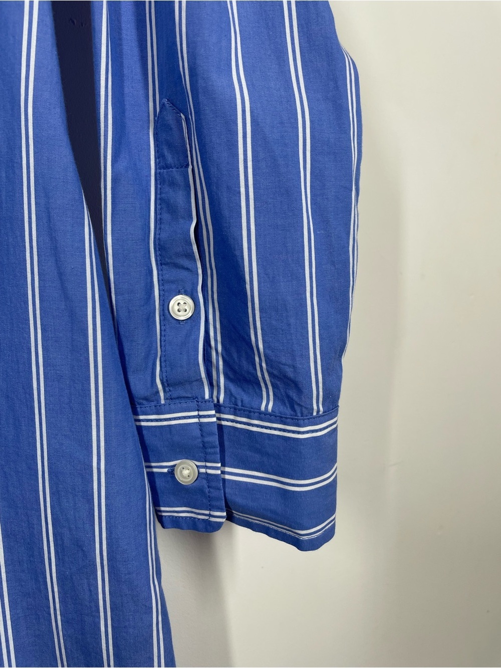 Universal Thread Blue Stripe Shirt Dress XS Button Front Casual Midi Summer Chic - Picture 6 of 12